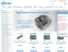 Tablet Screenshot of batterysupports.com